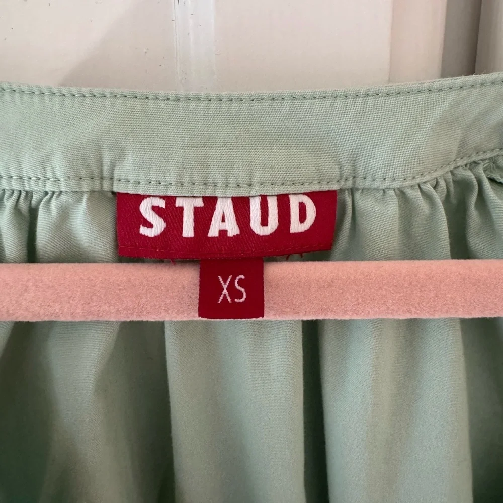 Staud Dill Poplin Women's Green Blouse